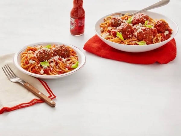 Buffalo spaghetti and meatballs