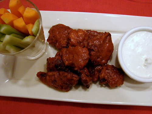 Buffalo-style fried chicken livers