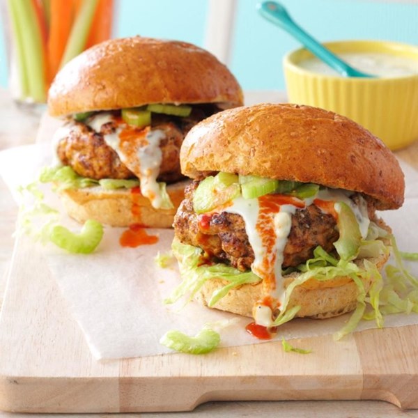 Buffalo turkey burgers 