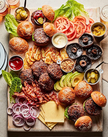 Build your own burger board