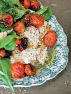 Bulgar with yoghurt, mint & roasted tomatoes
