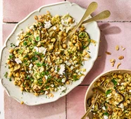 Bulgur & aubergine pilaf