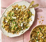 Bulgur & aubergine pilaf
