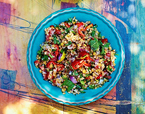 Bulgur & lentil salad