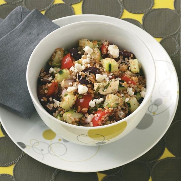 Bulgur Greek salad