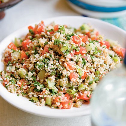 Bulgur, mint, and parsley salad