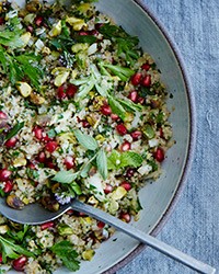 Bulgur-pomegranate salad