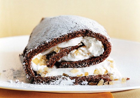 Bumble's ginger roulade
