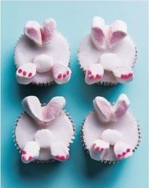 Bunny-bottom cupcakes