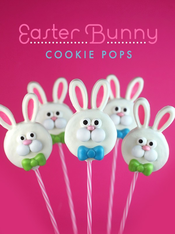 Bunny cookie pops