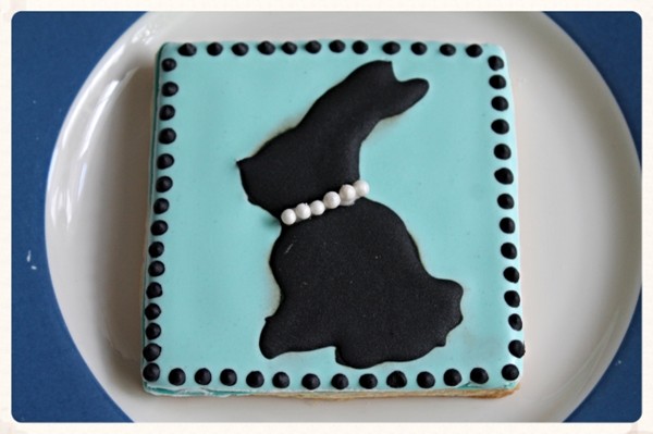 Bunny silhouette cookies 