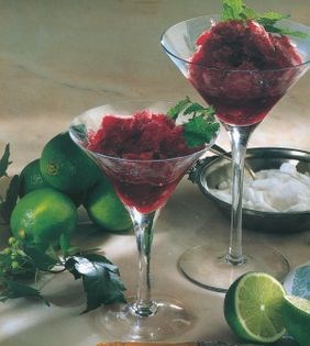 Burgundy granita