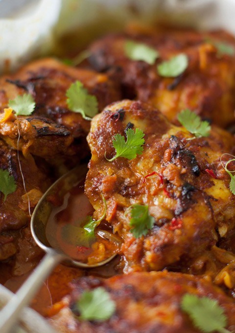 Burmese chicken, cardamom, lemon and coconut curry