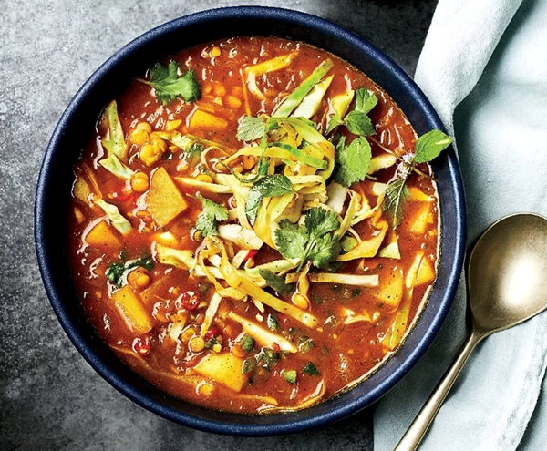 Burmese samusa soup