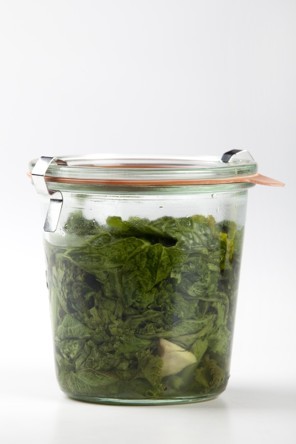 Burmese-style pickled mustard greens
