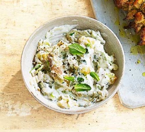 Burnt aubergine raita