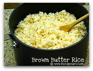 Burnt butter rice