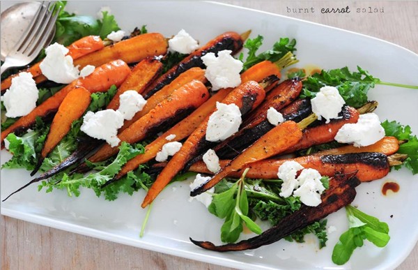 burnt carrot salad