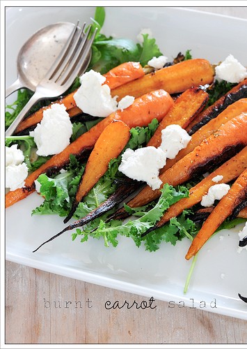Burnt carrot salad