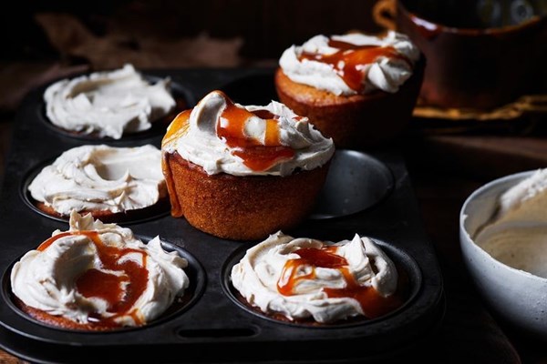Burnt honey and pumpkin muffins