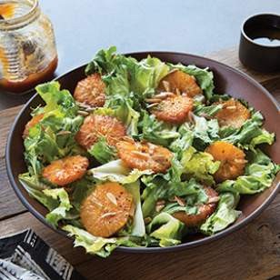 Burnt orange & escarole salad