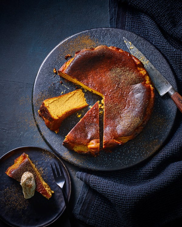 Burnt pumpkin cheesecake 