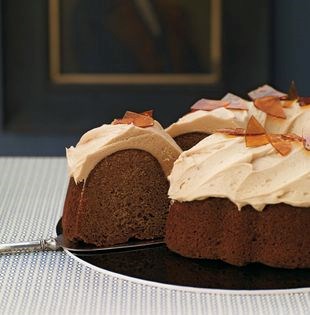 Burnt sugar bundt cake with caramel rum frosting