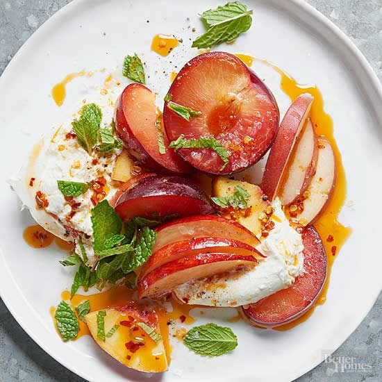 Burrata & stone fruit
