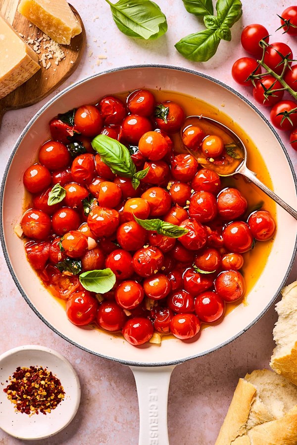 Burst cherry tomato sauce