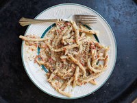 Busiate with Sicilian pesto