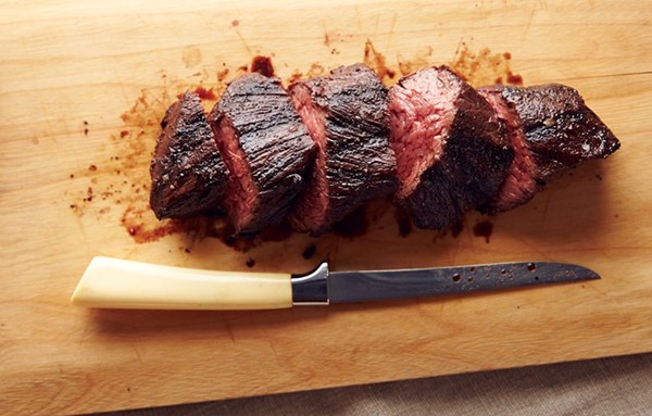 Butcher's steaks with garlic butter