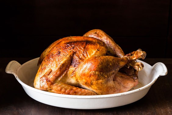 Butter and herb roasted turkey