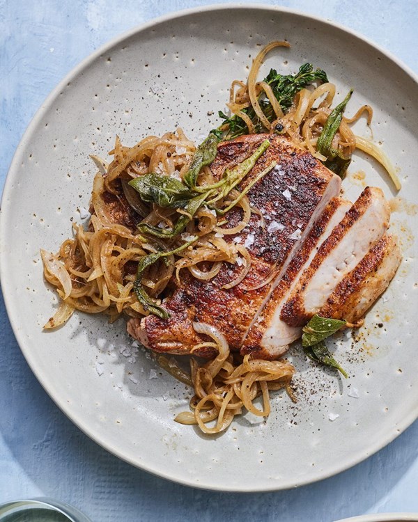 Butter basted pork chops