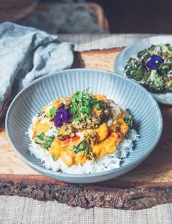 Butter bean and sweet papas coconut stew