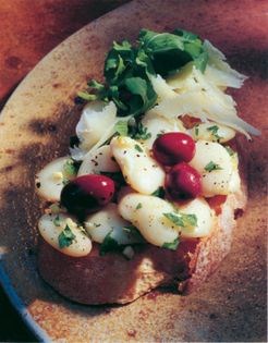 Butter bean bruschetta