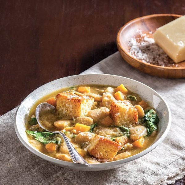 Butter beans and greens soup