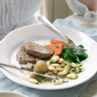 Butter beans with gremolata