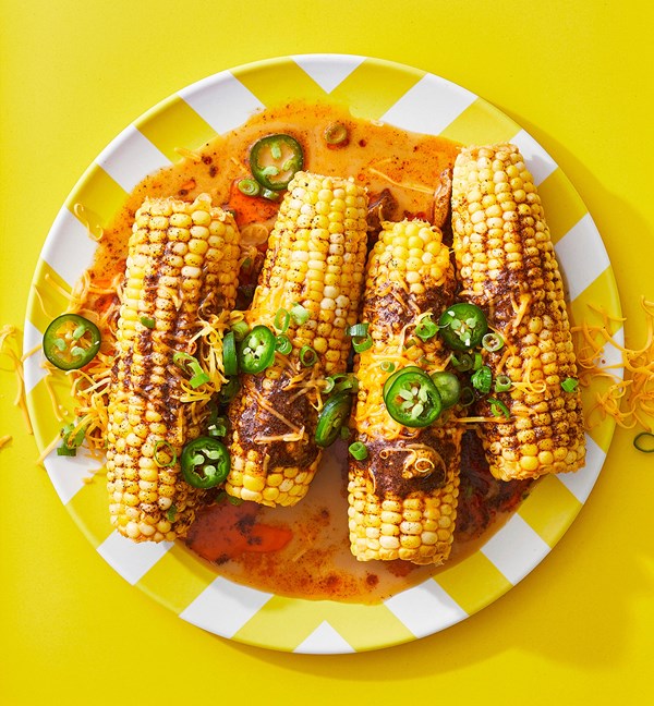 Butter-braised corn on the cob