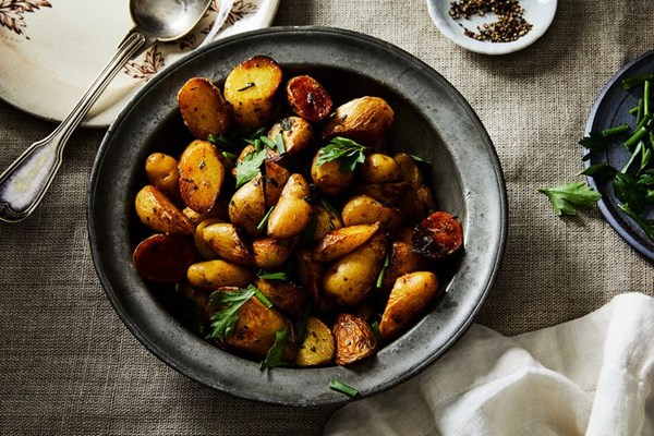 Butter-braised fingerlings