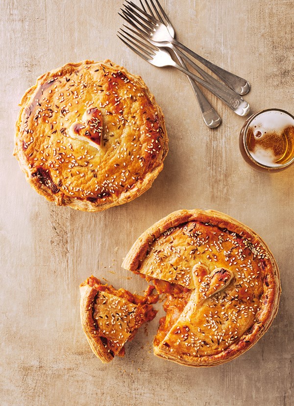 Butter chicken pies