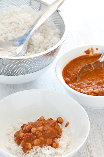 Butter chickpeas