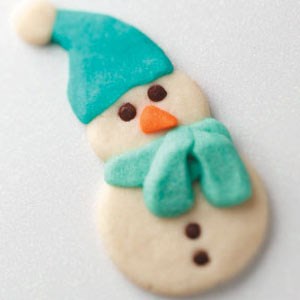 Butter cookie snowmen