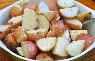 Butter dill new potatoes
