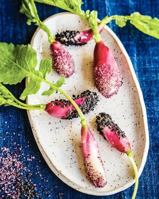 Butter dipped radishes