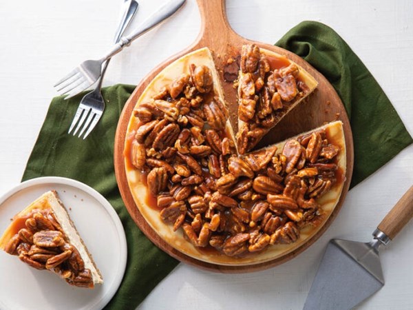 Butter pecan cheesecake