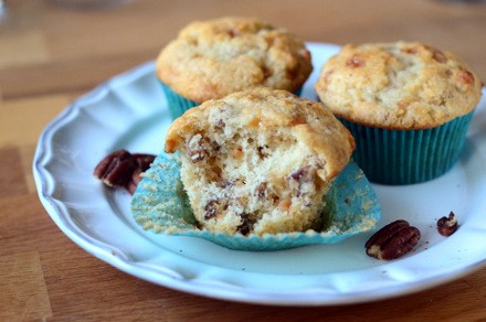 Butter pecan muffins