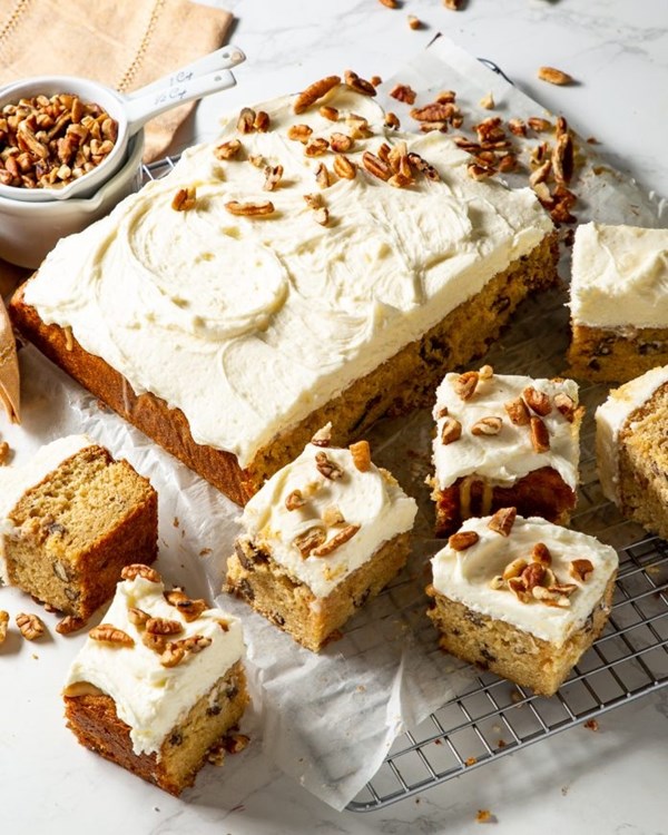 Butter pecan poke cake