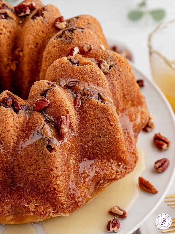 Butter pecan rum cake