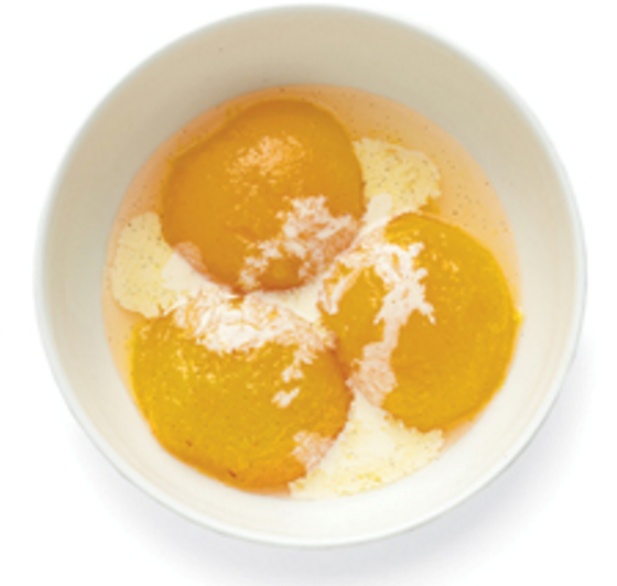 Butter-poached stone fruit