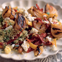 Butter-roasted shallots with orange and cardamom 